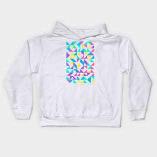 Trendy Geometric Colourful Triangle Pattern Kids Hoodie